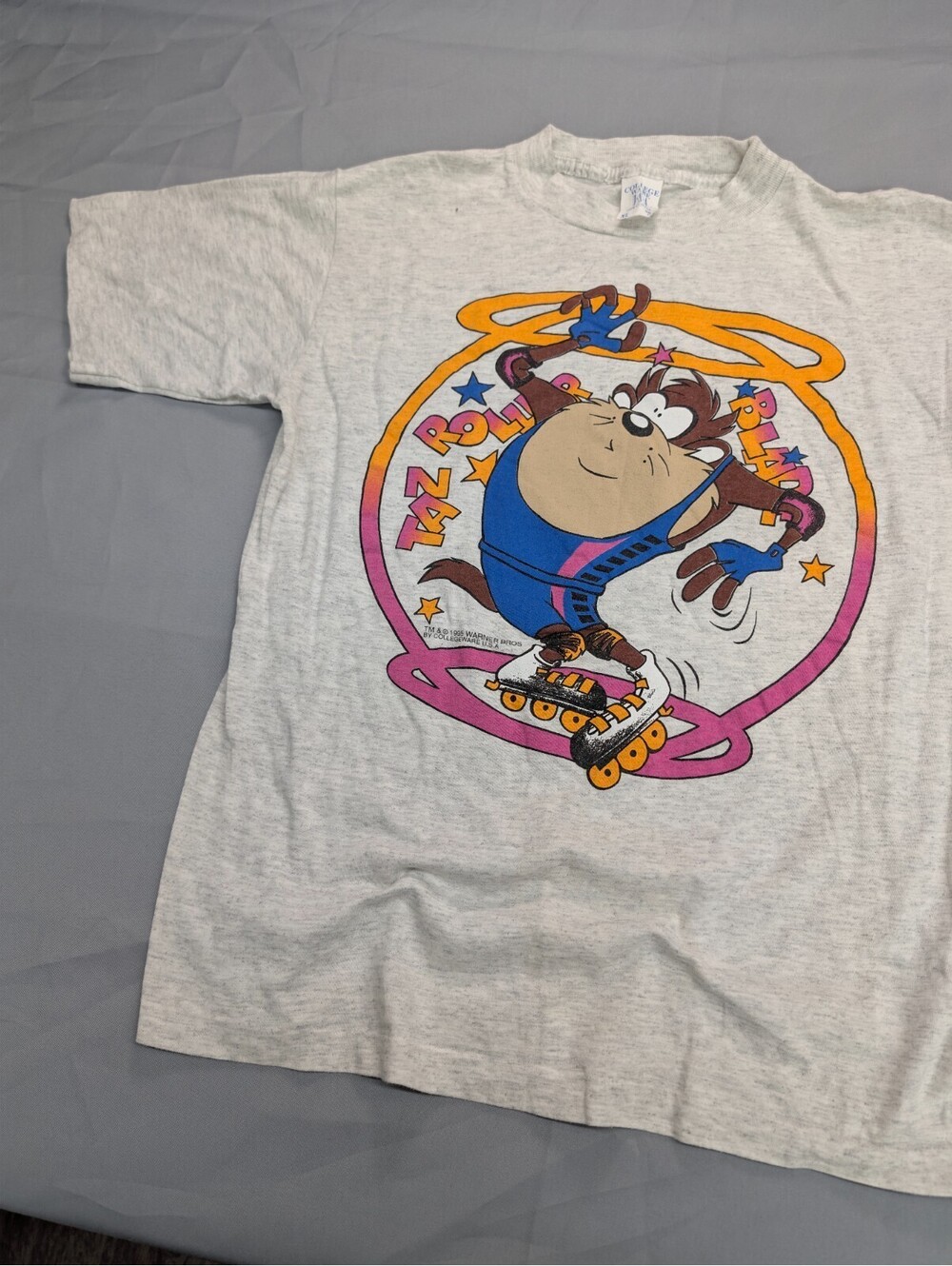 Taz Rollerblade Warner Bros Shirt Collegeware XL 1995